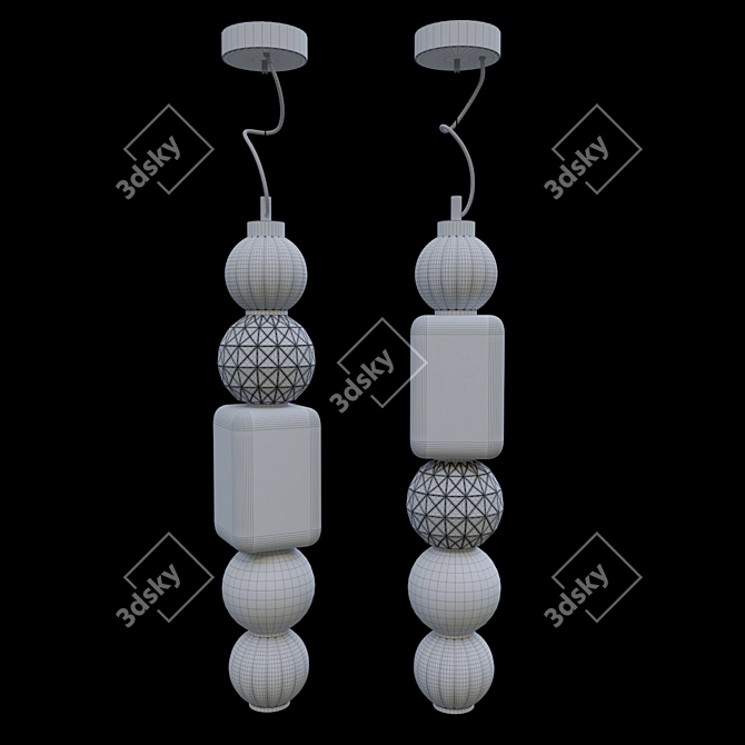 Maytoni LED Modular Pendant 3D model image 5