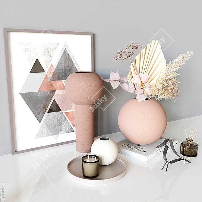 Elegant Decor Set 3D model image 5