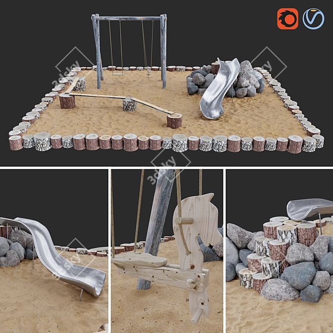 Playground 2 Fun Zone 3D model image 4