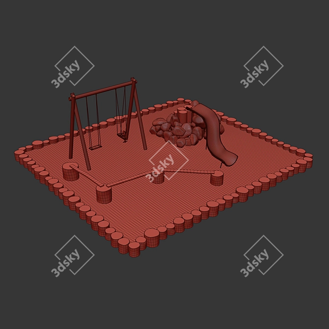 Playground 2 Fun Zone 3D model image 3