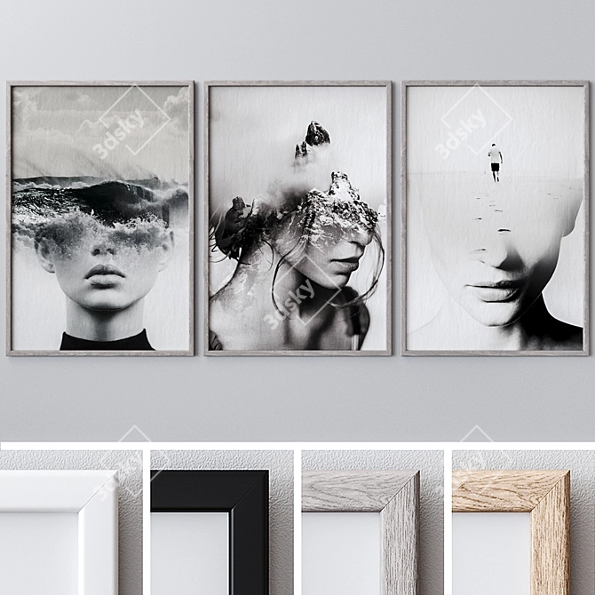 Elevate your walls with 1705 Wall Art 3D model image 1