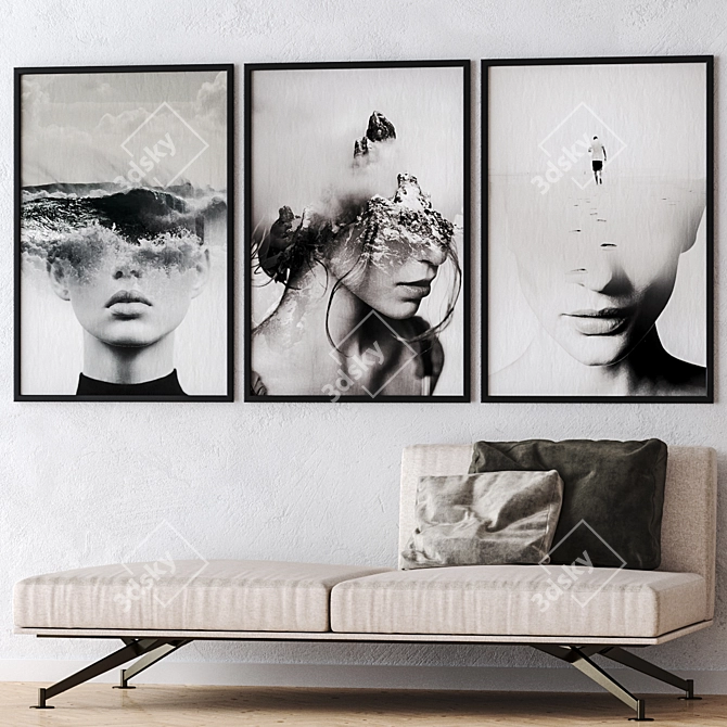 Elevate your walls with 1705 Wall Art 3D model image 2