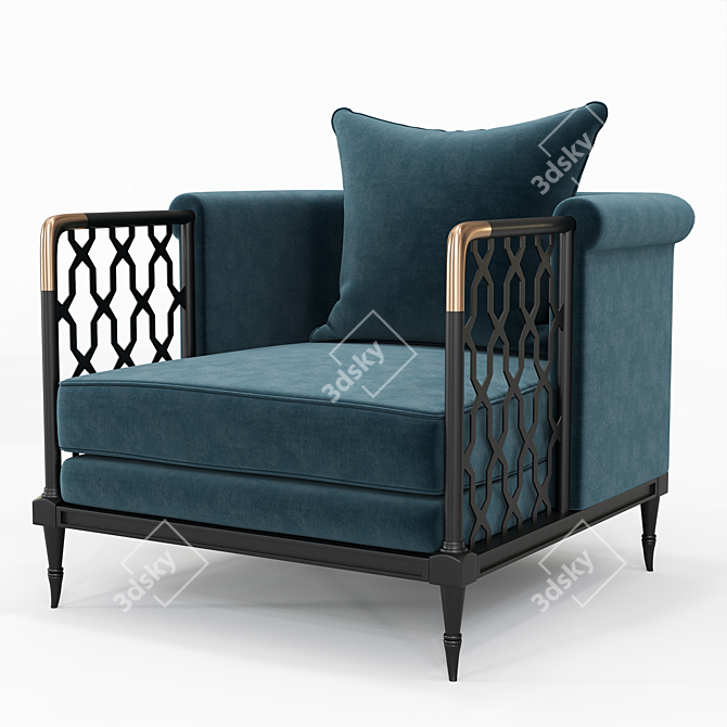 Lattice Entertain You Chair: Elegant and Versatile 3D model image 2