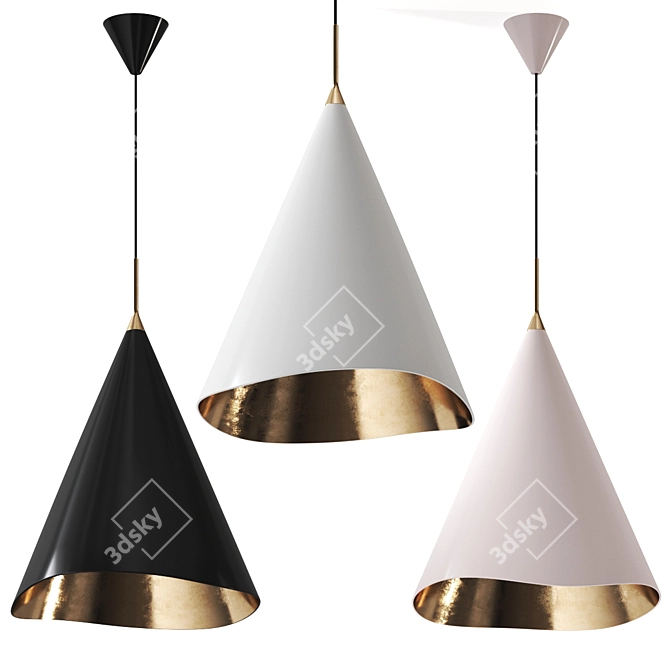 Sophisticated Martini Pendant Lamp 3D model image 1