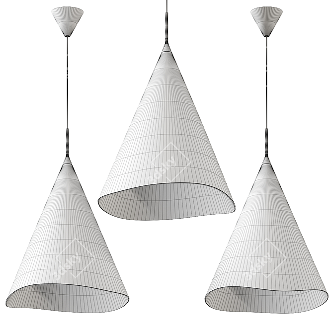 Sophisticated Martini Pendant Lamp 3D model image 2