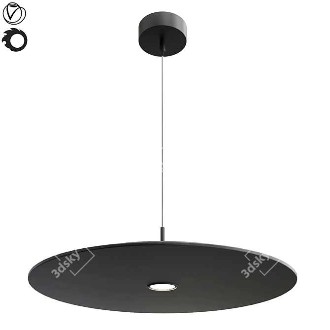 EUREKA: Stylishly Designed Ø35 cm Lamp 3D model image 1