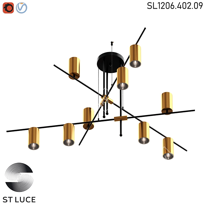 ST LUCE SORMANO Ceiling Light 3D model image 1