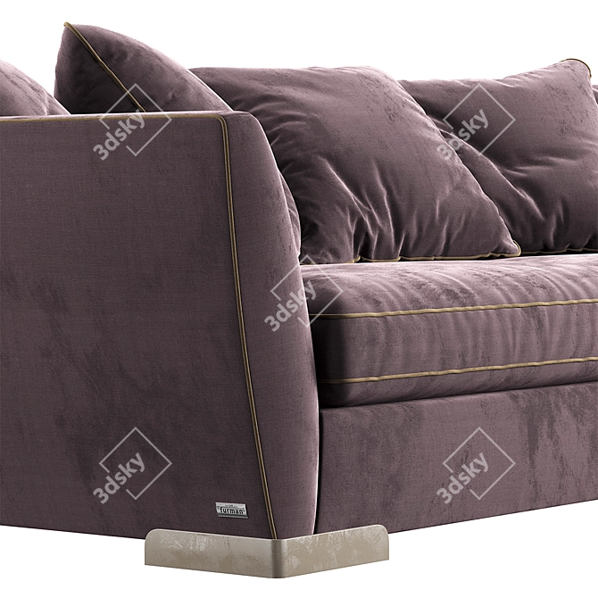 BRONX 230 Furman: Modern Sofa with Fur 3D model image 3