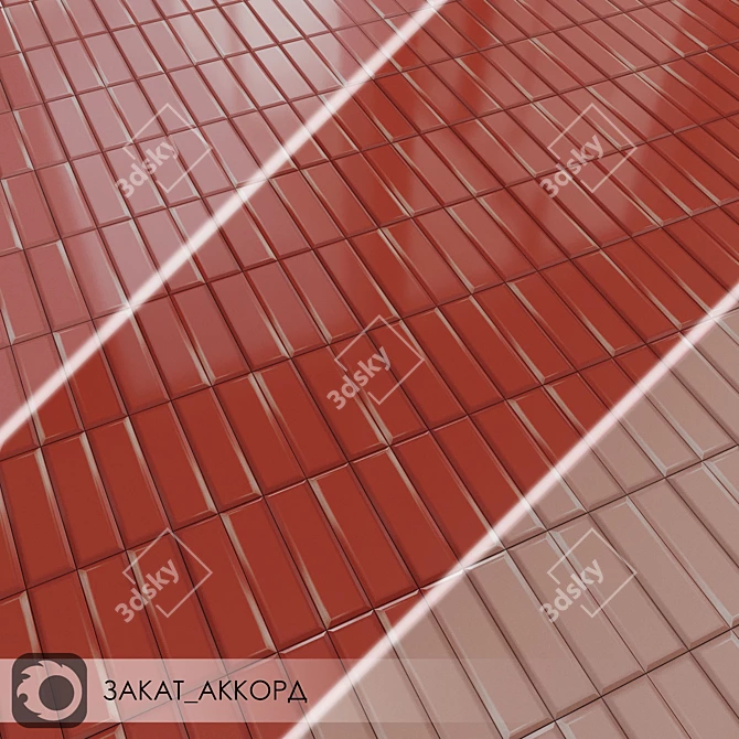 Title: Kerama Marazzi Sunset Accord Ceramic Tiles 3D model image 2