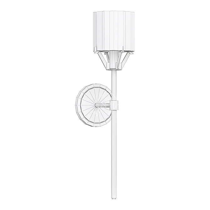 Valdampierre Rosebud Pendant Light 3D model image 3