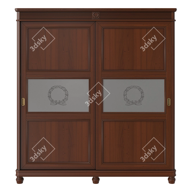 Elegant Maria Silva Wardrobe 3D model image 2