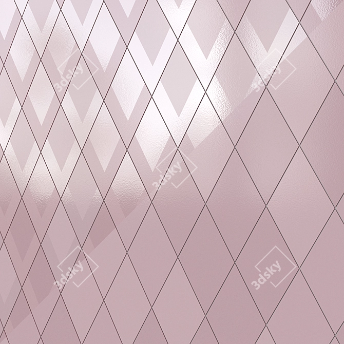 Flow Diamond Tiles: Elegant and Modern 3D model image 1