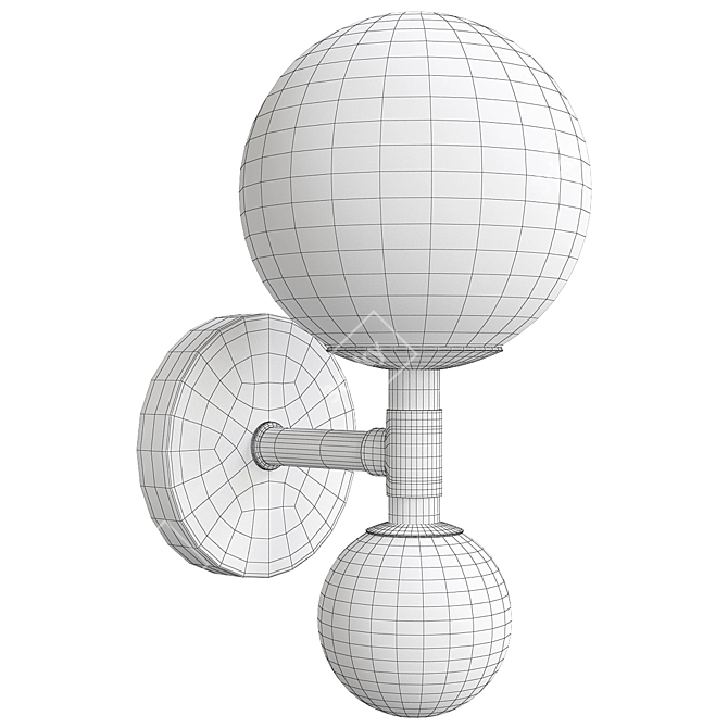 Elegant Oldis Design Lamp 3D model image 2
