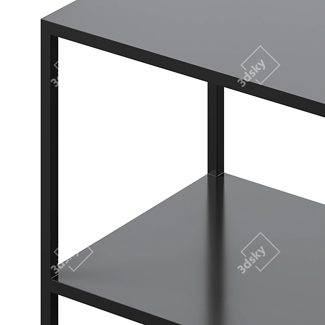 Modern Console FARI: Sleek Black Design 3D model image 3