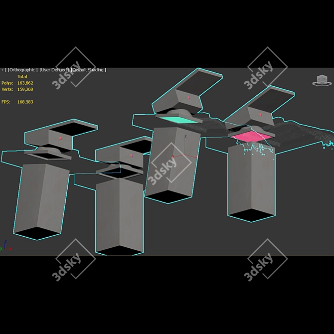 Illuminating Water Tap 3D model image 7