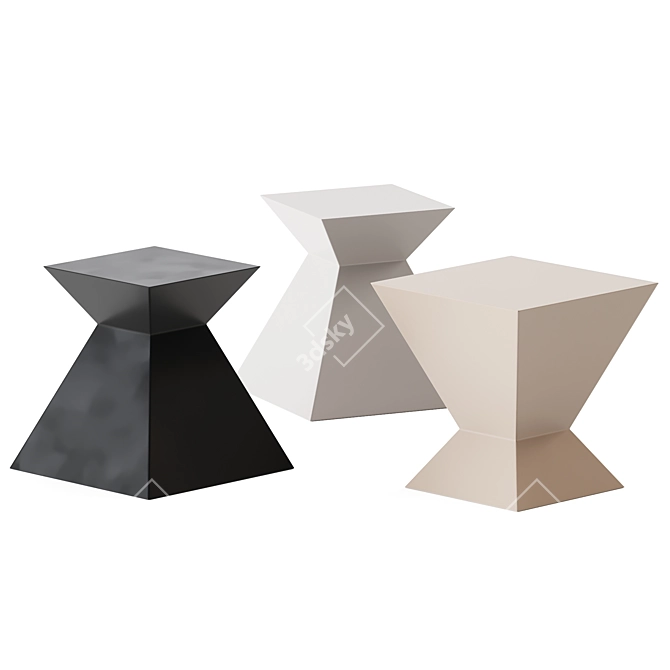 Elegant Ditto Side Tables by JANUS 3D model image 1