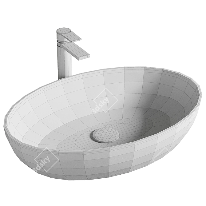 Elegant Villeroy & Boch Washbasin 3D model image 2