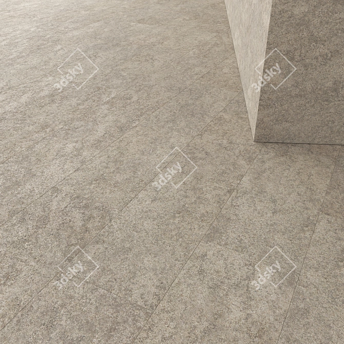 Natural Stone Set: Licycon & Teragio Mix 3D model image 2