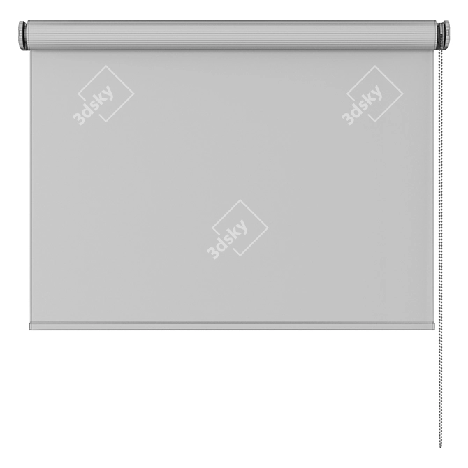 Sleek Cordless Roller Blind 3D model image 3