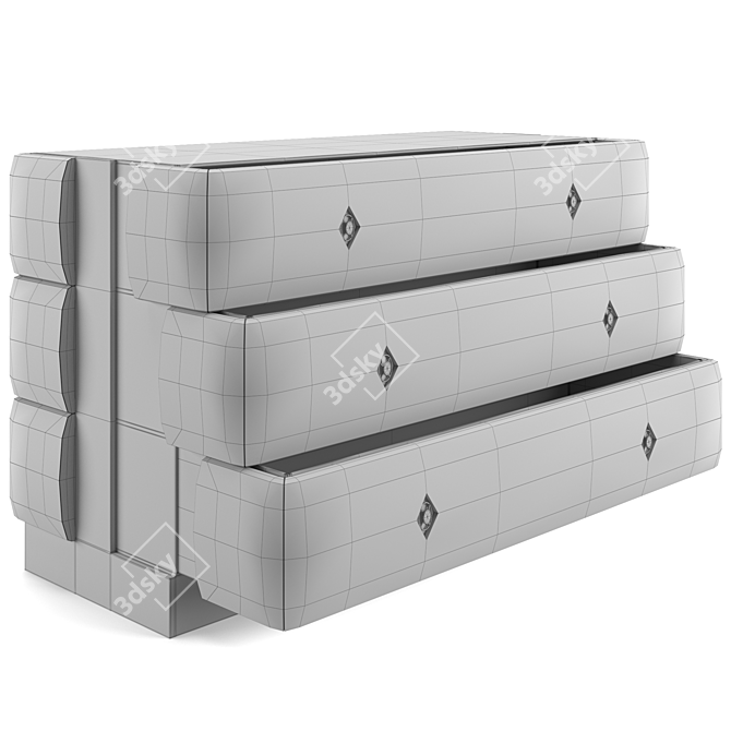 Luxury Perkins Chest of Drawers 3D model image 3