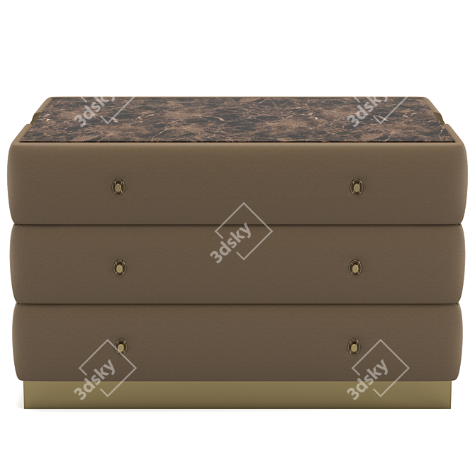 Luxury Perkins Chest of Drawers 3D model image 4