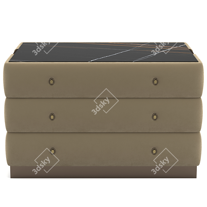 Luxury Perkins Chest of Drawers 3D model image 5