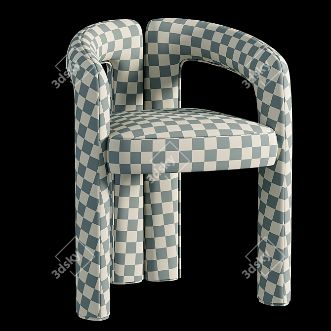 Dudet Chair: Contemporary Elegance by Patricia Urquiola 3D model image 5