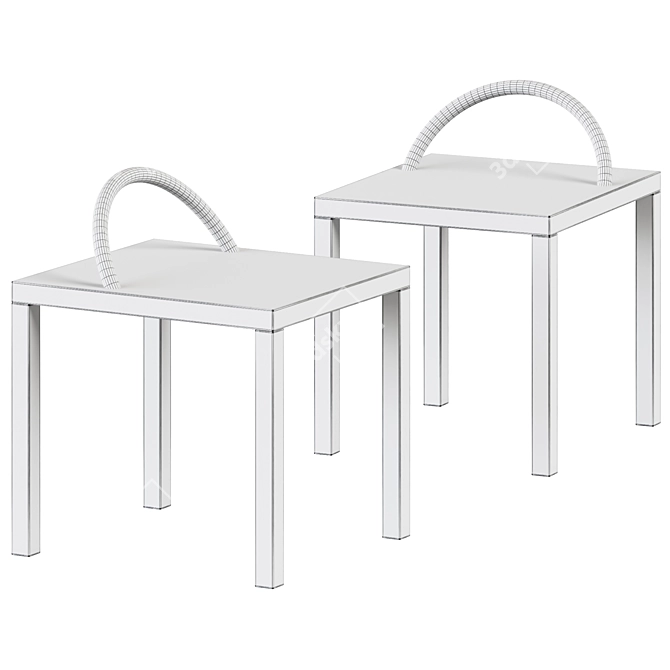 Ko Ko Stool: Sleek and Stylish! 3D model image 2