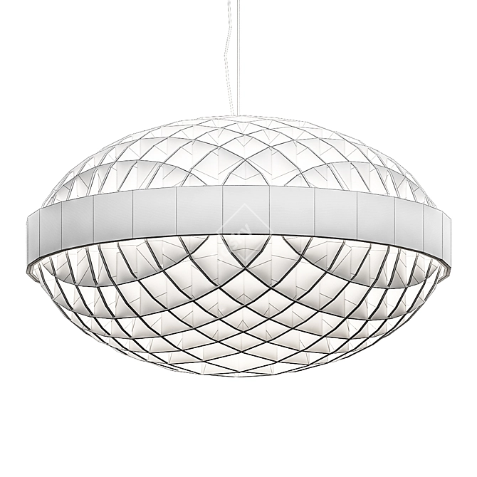 Stylish TINT Designer Chandelier 3D model image 3