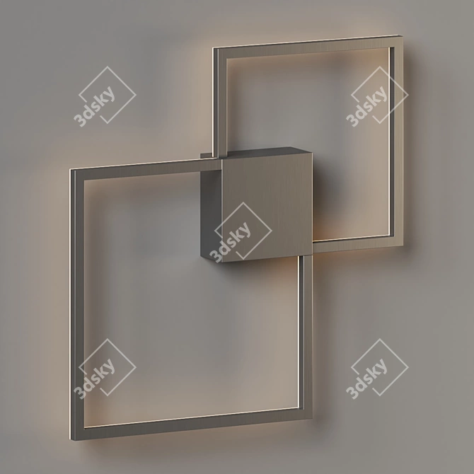 Traverse Square LED Wall Sconce 3D model image 3