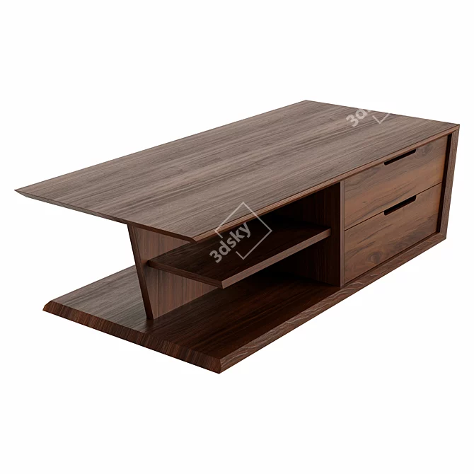 Modern Minimalist Little Larry Coffee Table 3D model image 3