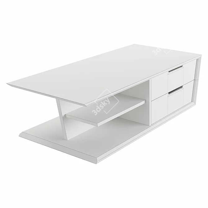 Modern Minimalist Little Larry Coffee Table 3D model image 4