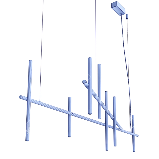 Modern Geometric MIU Pendant Lamp 3D model image 4
