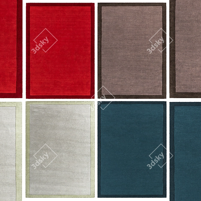 Modern Rugs: Stylish Collection 3D model image 2