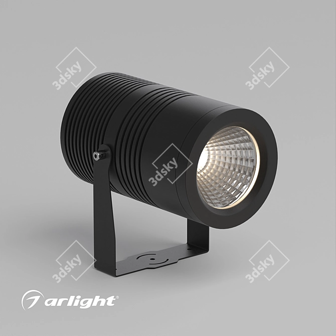 Title: Outdoor LED Spotlight for Architectural Lighting 3D model image 3
