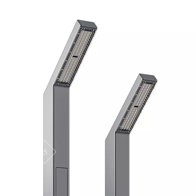 FOLD-CUT LED Park Light 3D model image 3