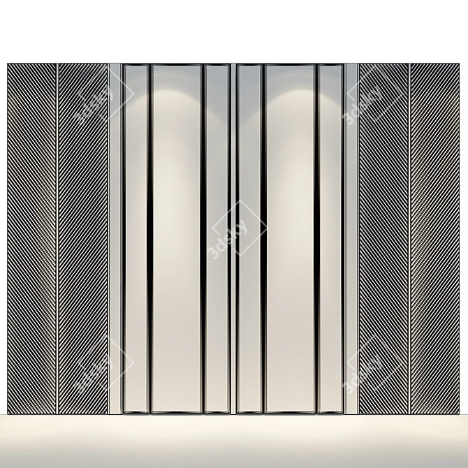 Neo-Classic Wall Panel Set 3D model image 2