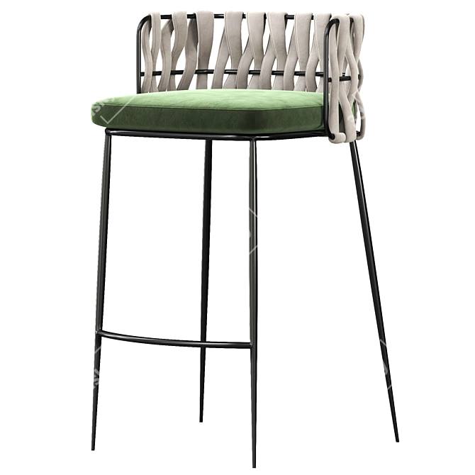 Modern LoftDesign Bar Stool 3D model image 1