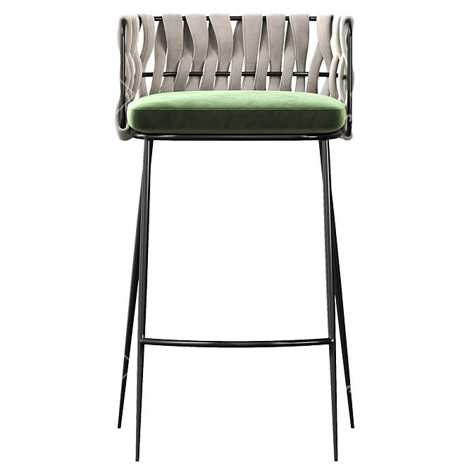 Modern LoftDesign Bar Stool 3D model image 3