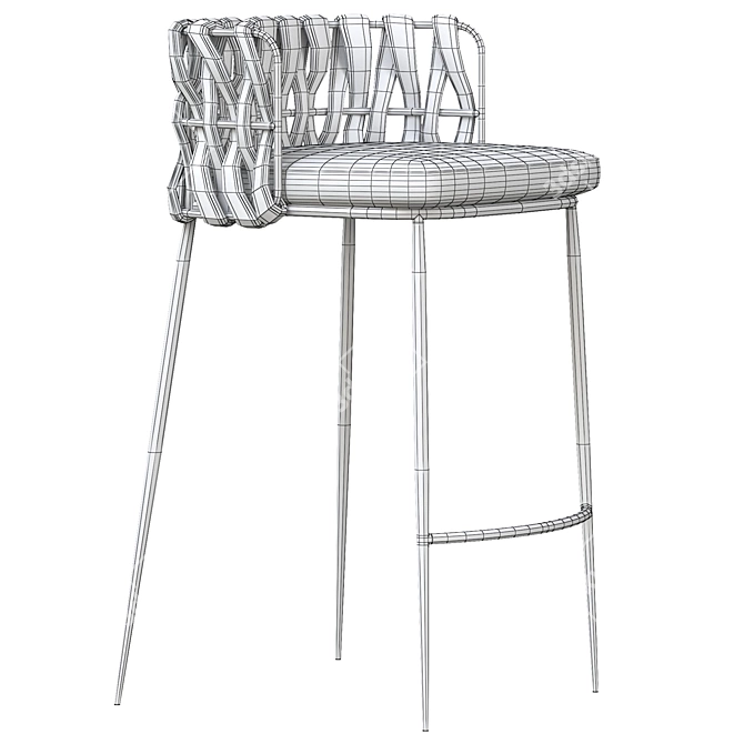 Modern LoftDesign Bar Stool 3D model image 6