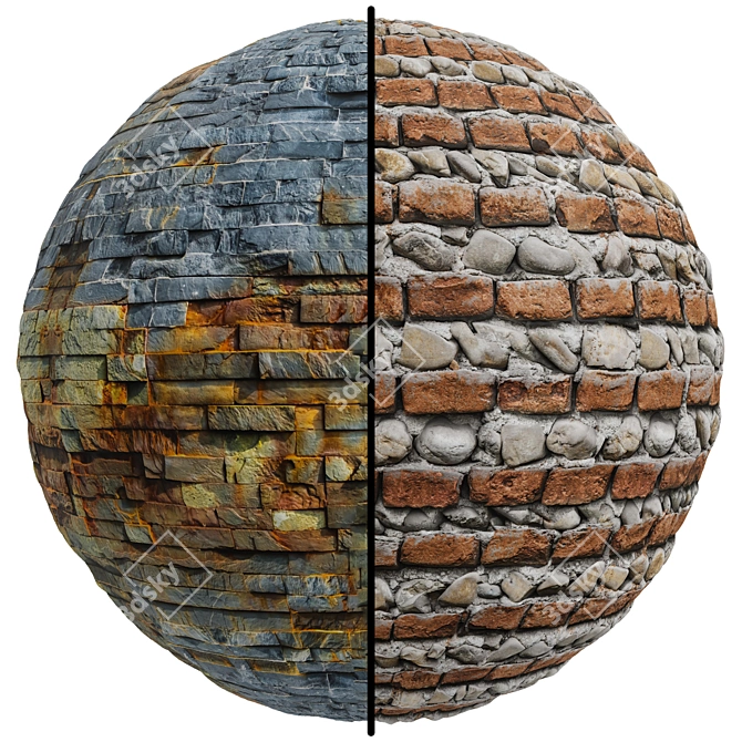 Seamless Stone Covering | High-Res | 2 Options 3D model image 1