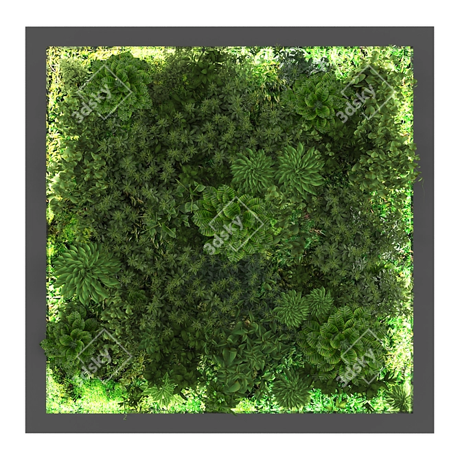 Versatile Vertical Garden System 3D model image 1