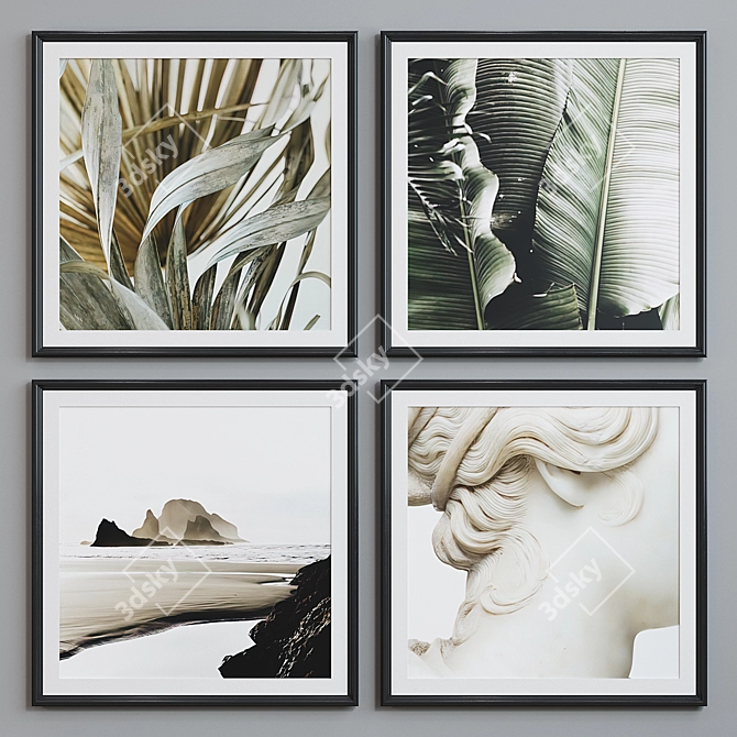 Modern Classic Picture Frame Set 3D model image 3