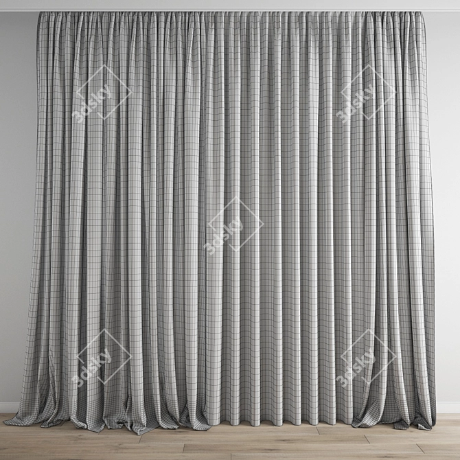 Premium 3D Curtain Model 3D model image 3