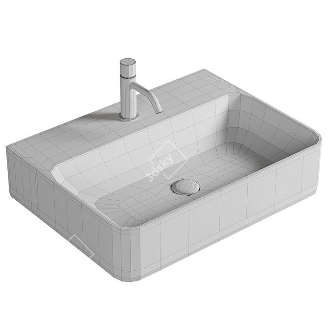 Elegant Aura CN2001 Sink 3D model image 2