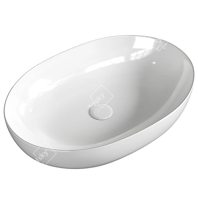 Sleek Washbasin: BelBagno BB1348 3D model image 1