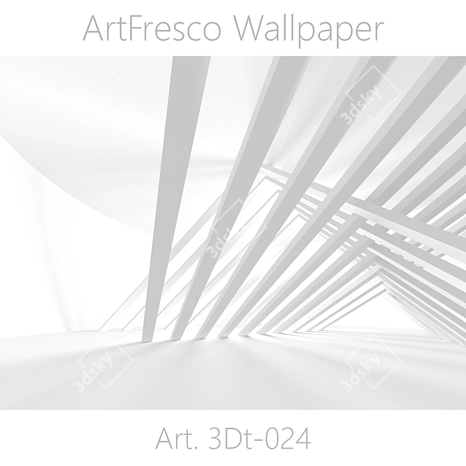 Unique Title: Seamless 3D Photo Wallpaper - ArtFresco OM 3D model image 1