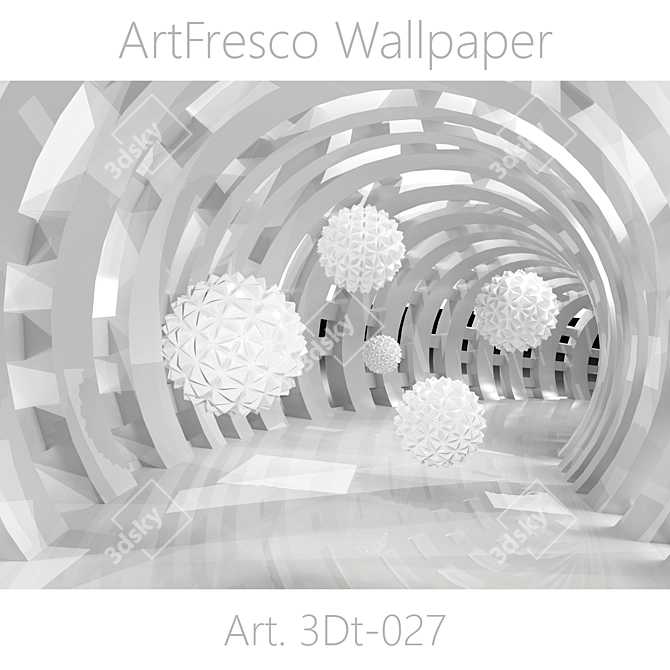 Seamless ArtFresco Wallpaper 3D model image 1