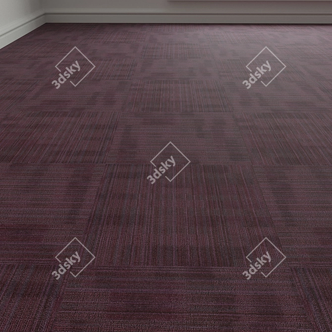 Esthetic Harmony Carpet Tile 3D model image 1