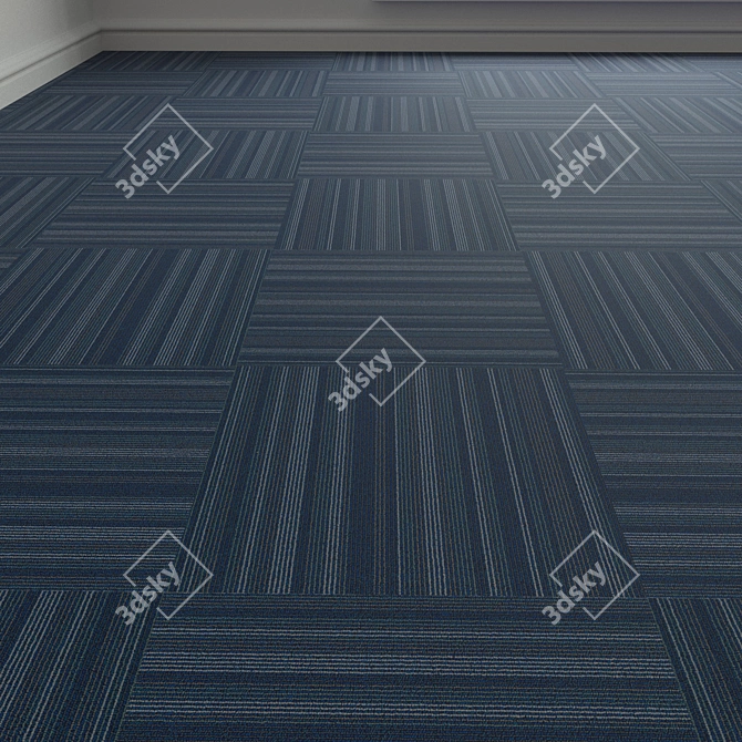 Forbo TesseraBarcode 302 Carpet Tiles 3D model image 1